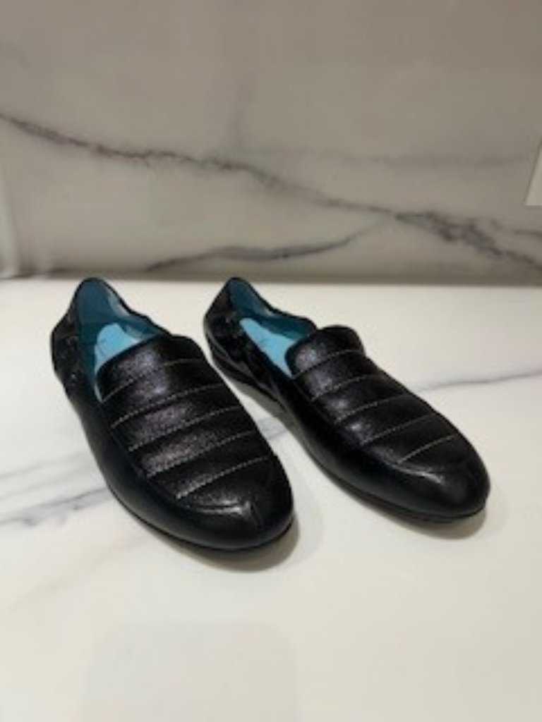 Thierry Rabotin Black Leather "Gible" Shoe - Size 41n